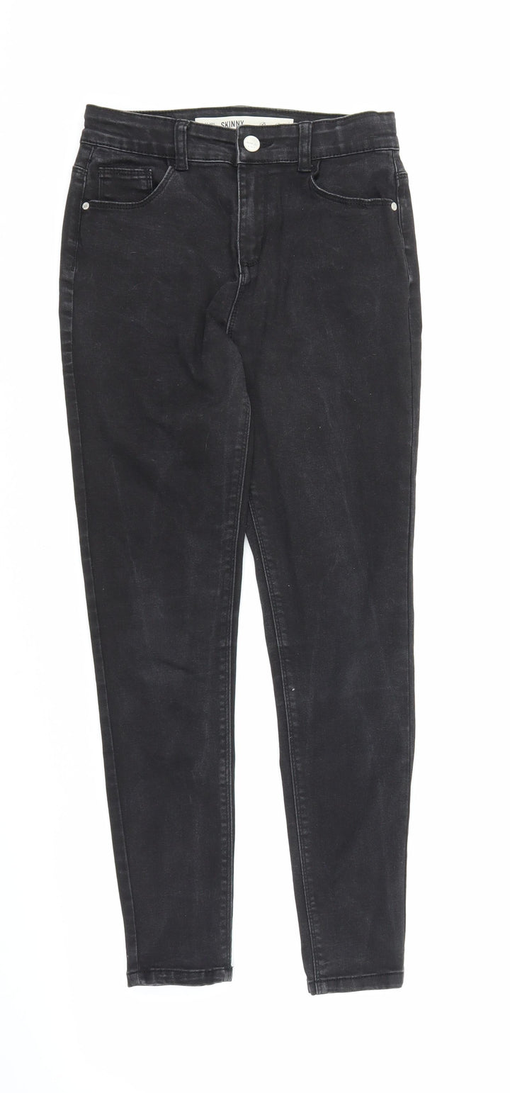 Denim Co Girls Black  Denim Skinny Jeans Size 11-12 Years