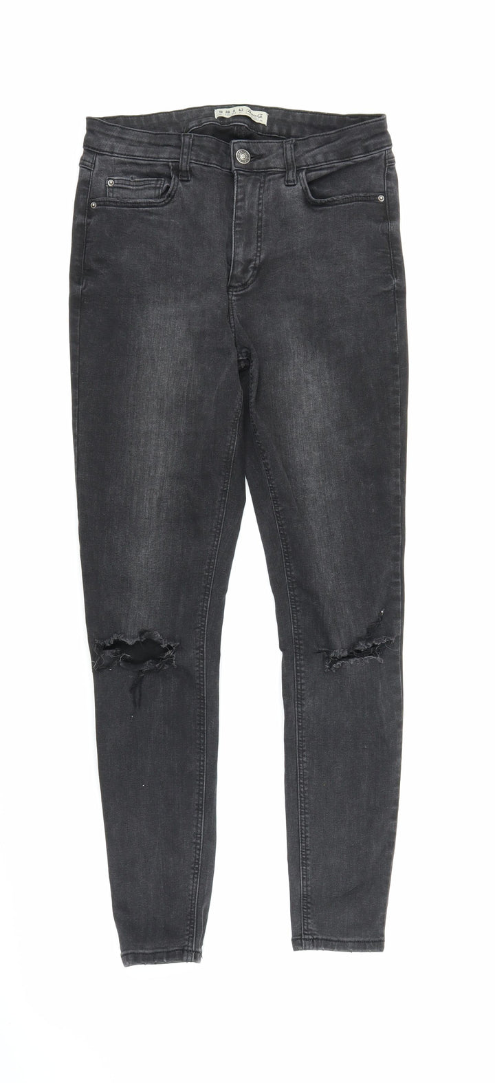 Denim Co Womens Black Denim Skinny Jeans Size 10 L26 in