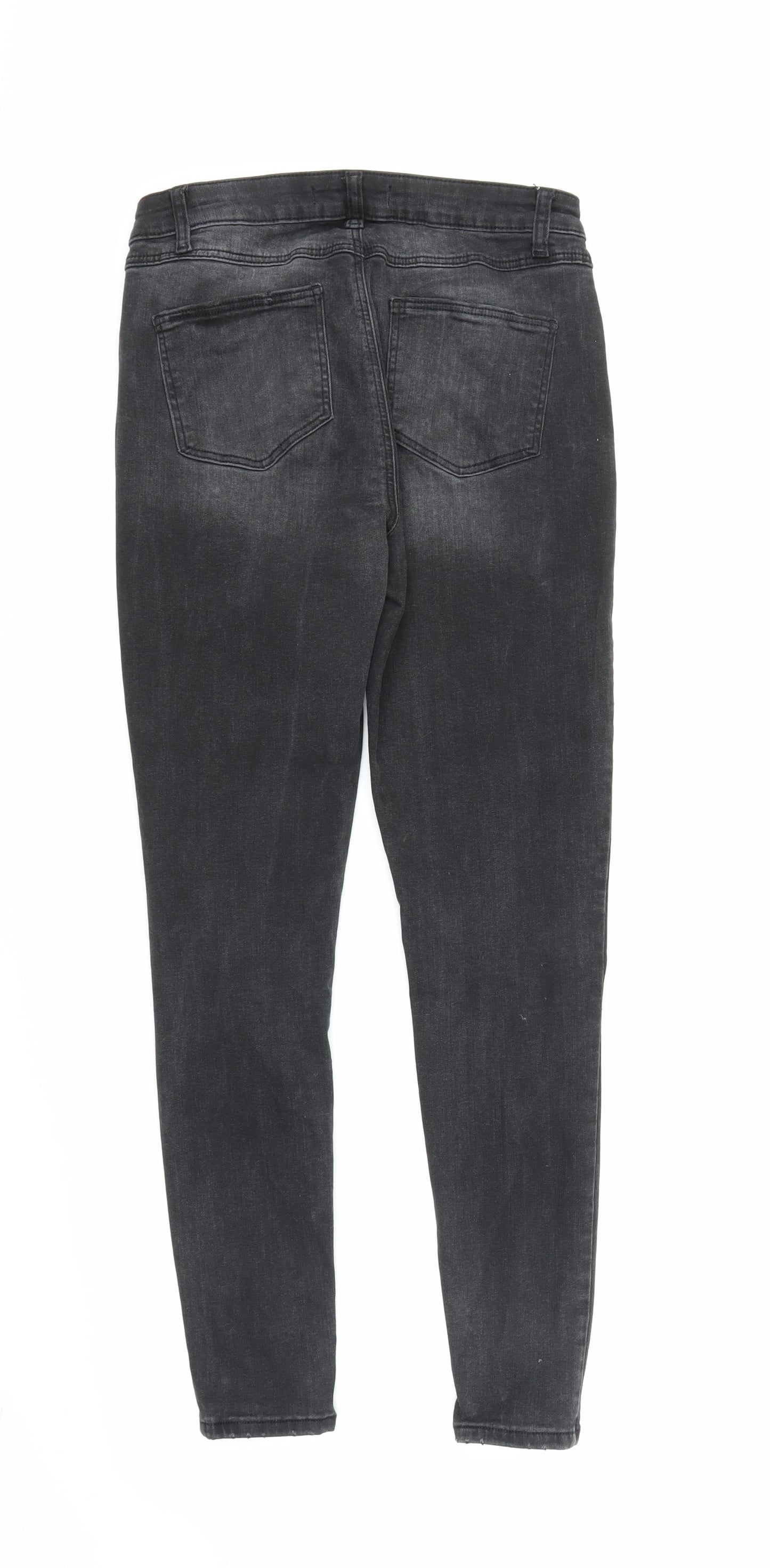 Denim Co Womens Black  Denim Skinny Jeans Size 10 L26 in