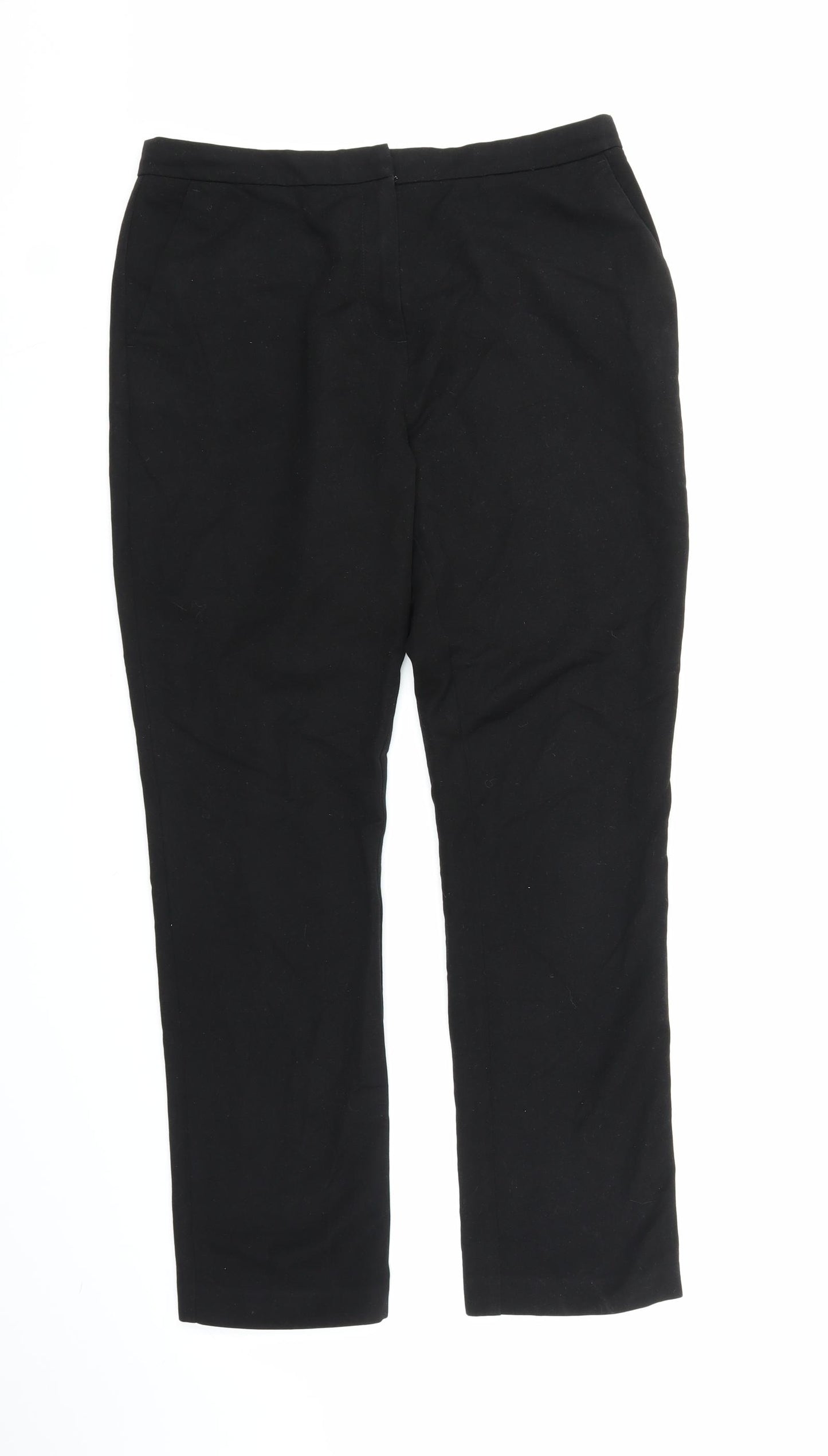 Papaya Womens Black   Trousers  Size 12 L28 in