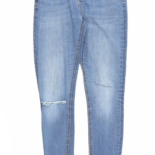 Denim Co Womens Blue  Denim Skinny Jeans Size 10 L27 in