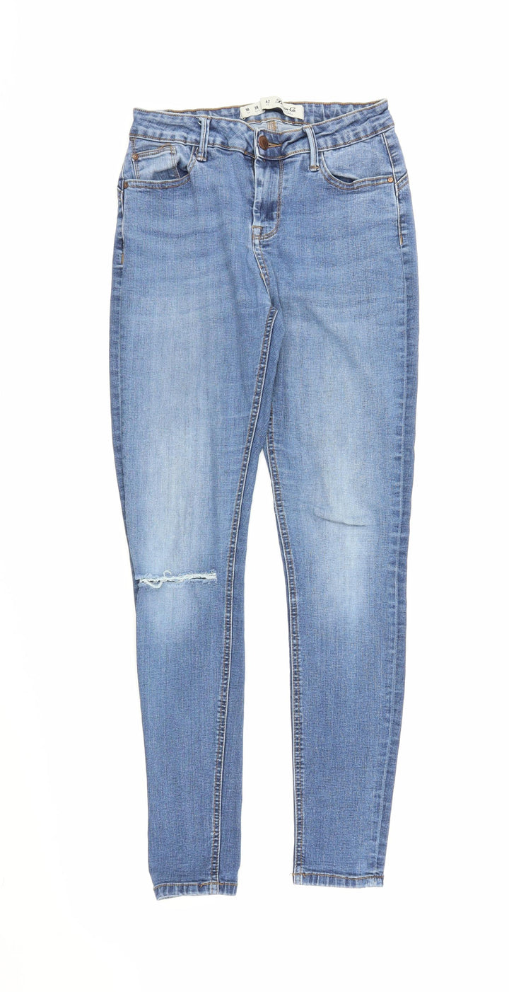 Denim Co Womens Blue Denim Skinny Jeans Size 10 L27 in