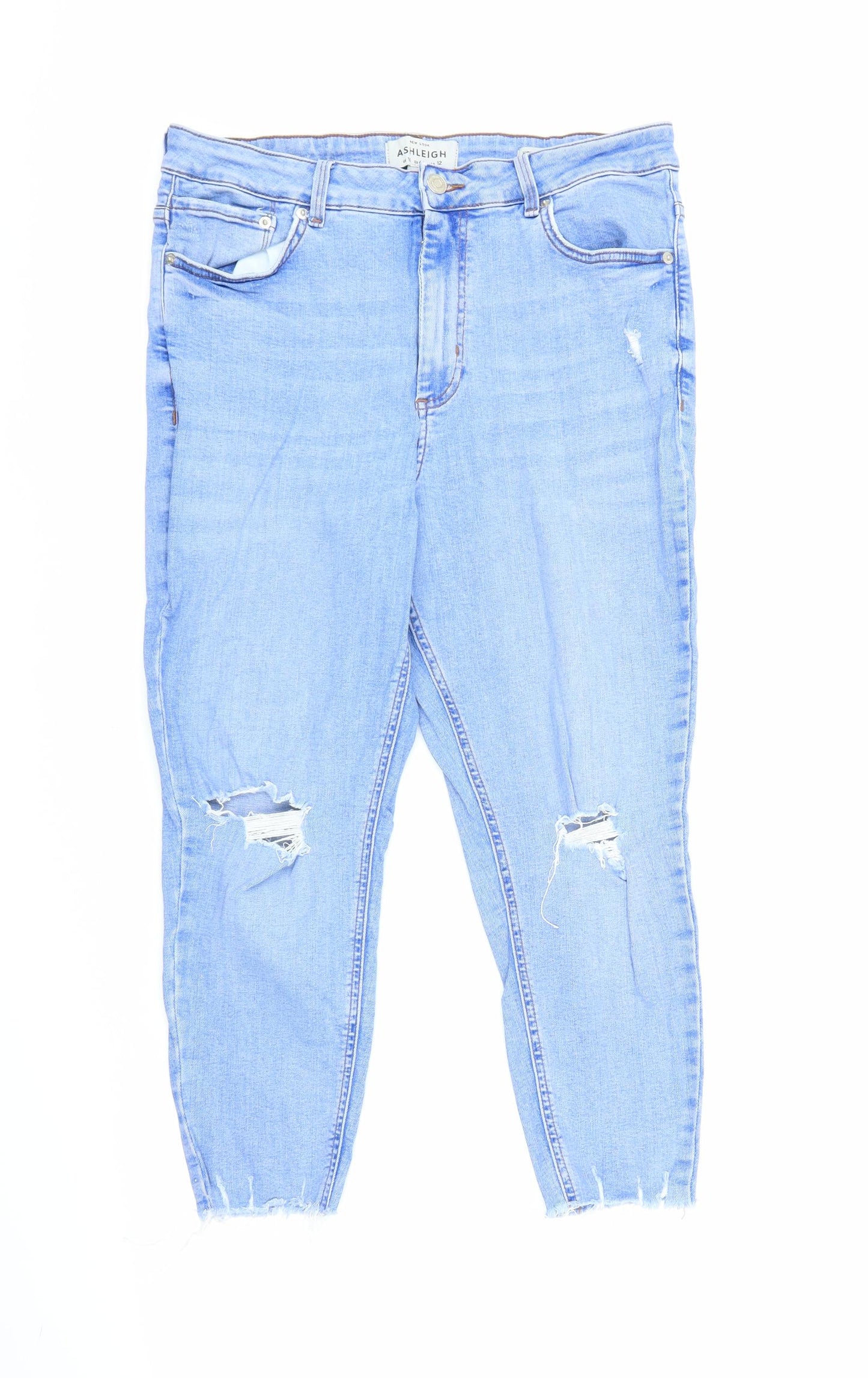 New Look Womens Blue  Denim Skinny Jeans Size 16 L22 in