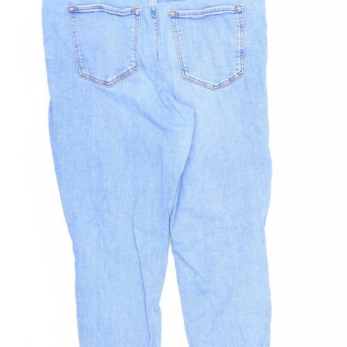 New Look Womens Blue  Denim Skinny Jeans Size 16 L22 in