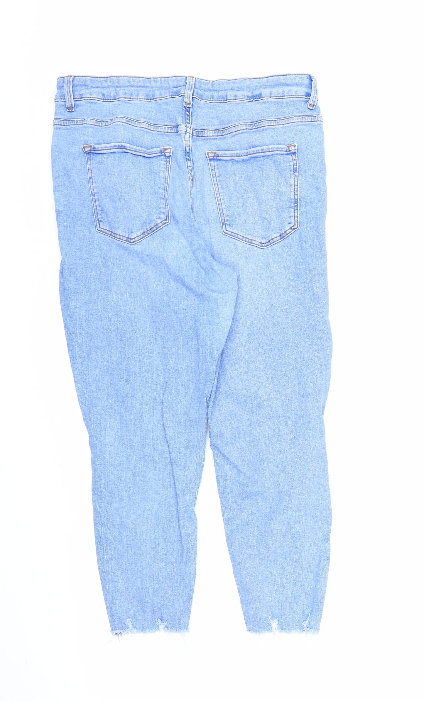 New Look Womens Blue  Denim Skinny Jeans Size 16 L22 in