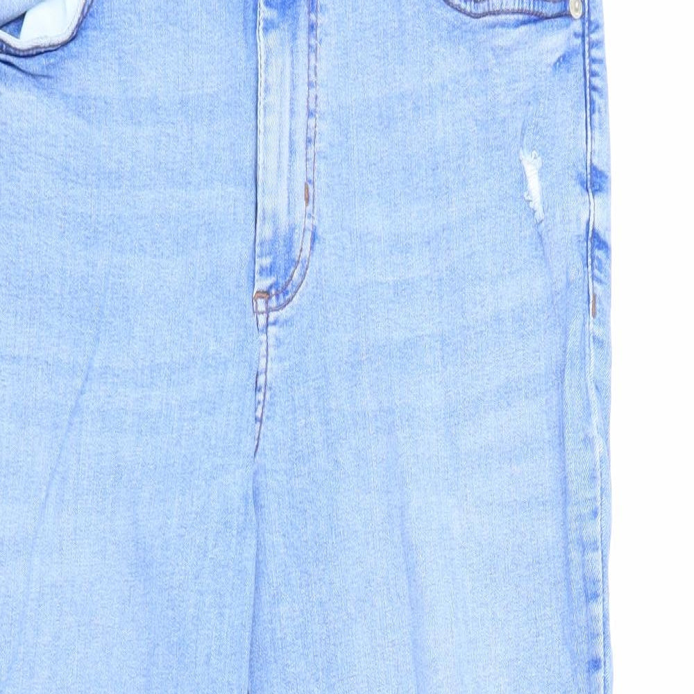 New Look Womens Blue  Denim Skinny Jeans Size 16 L22 in
