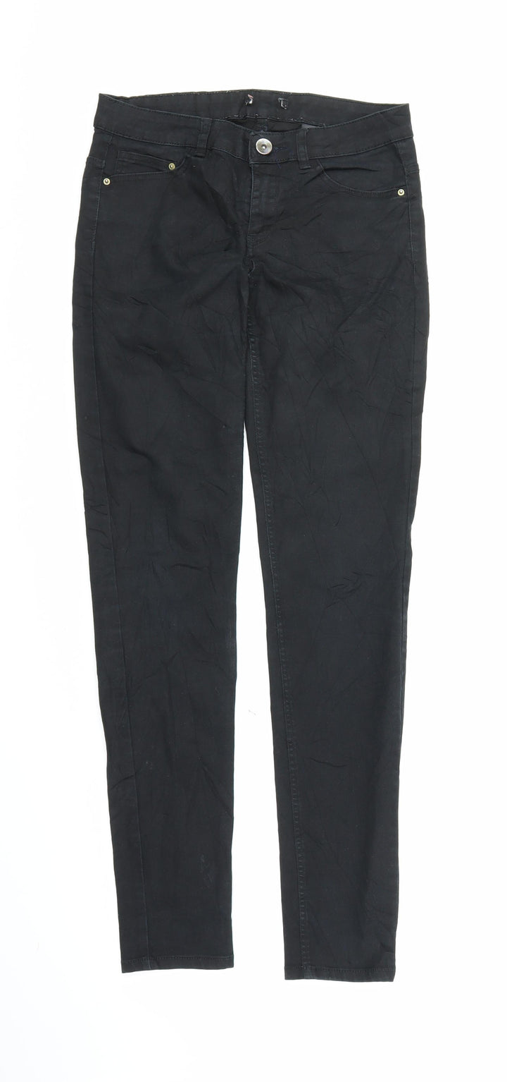 Preworn Womens Black Skinny Jeans Size S L28 in