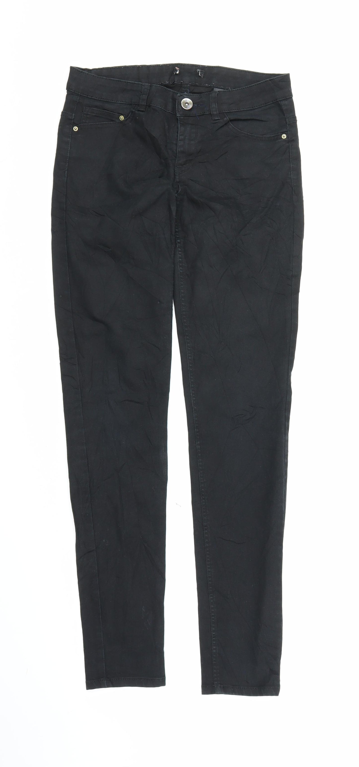 Preworn Womens Black   Skinny Jeans Size S L28 in