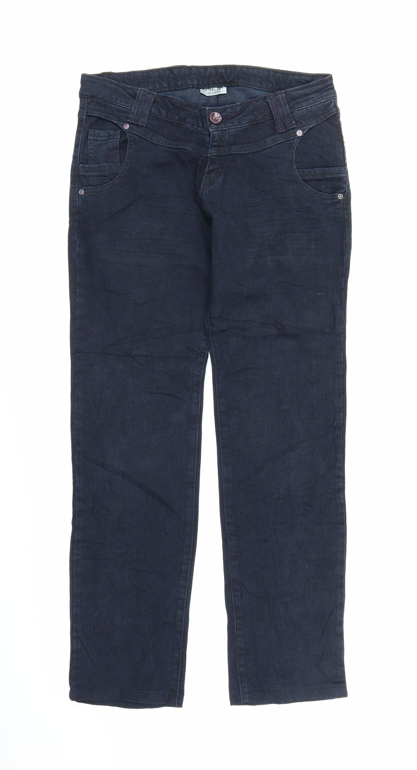 X-Mail Mens Blue  Denim Bootcut Jeans Size 34 in L29 in