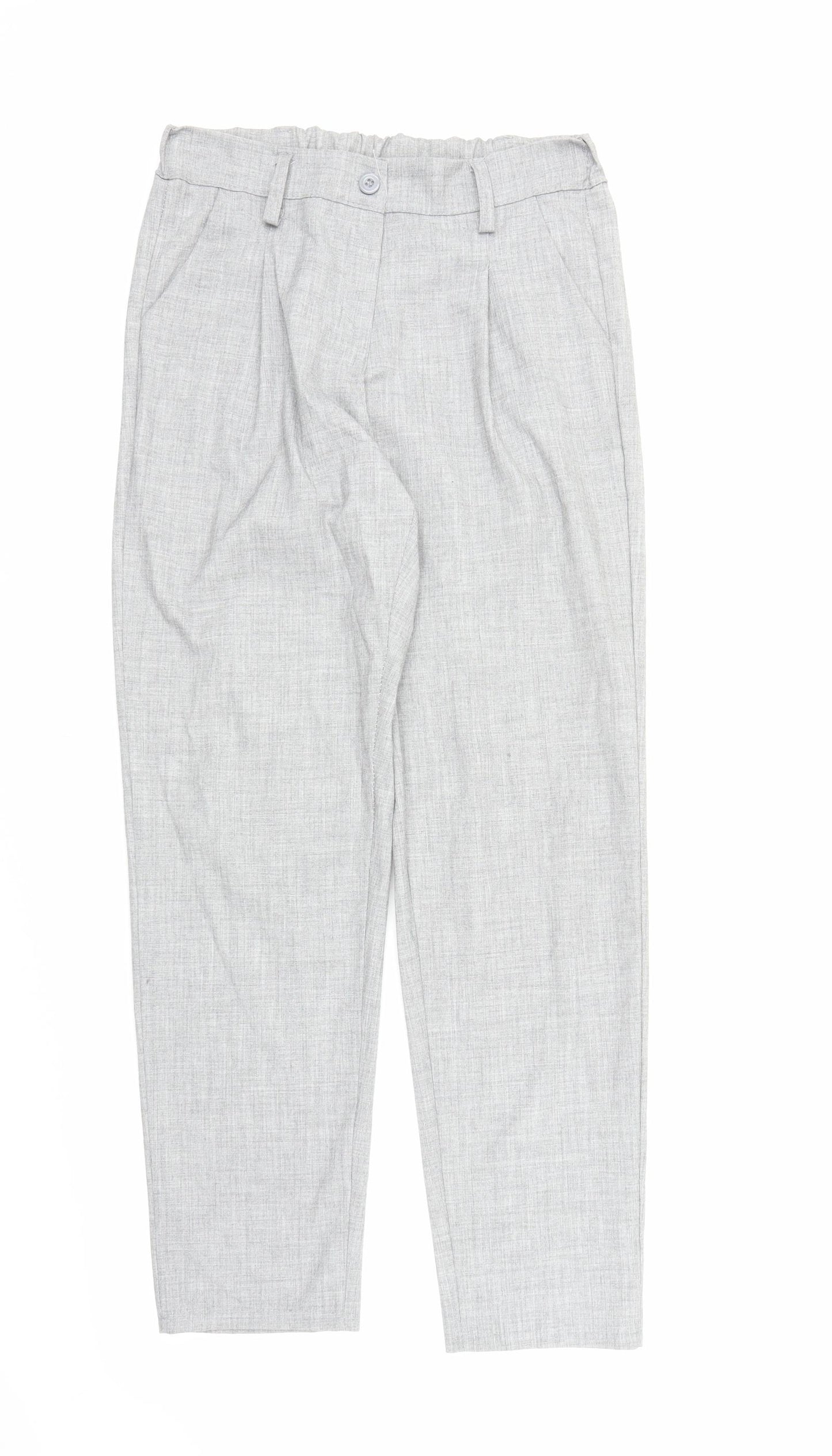 Preworn Womens Grey   Carrot Trousers Size M L25 in