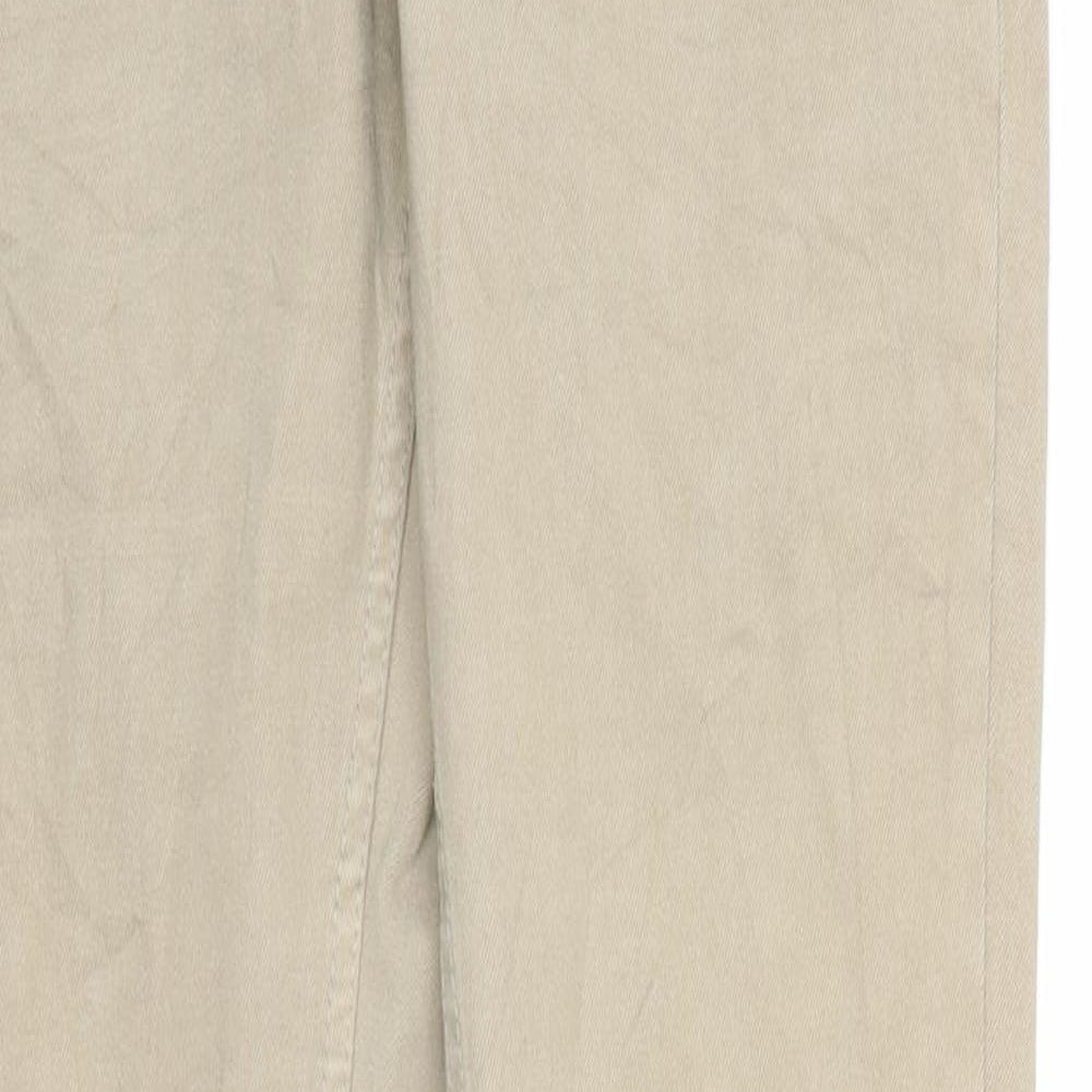 H&M Womens Beige  Denim Straight Jeans Size S L30 in