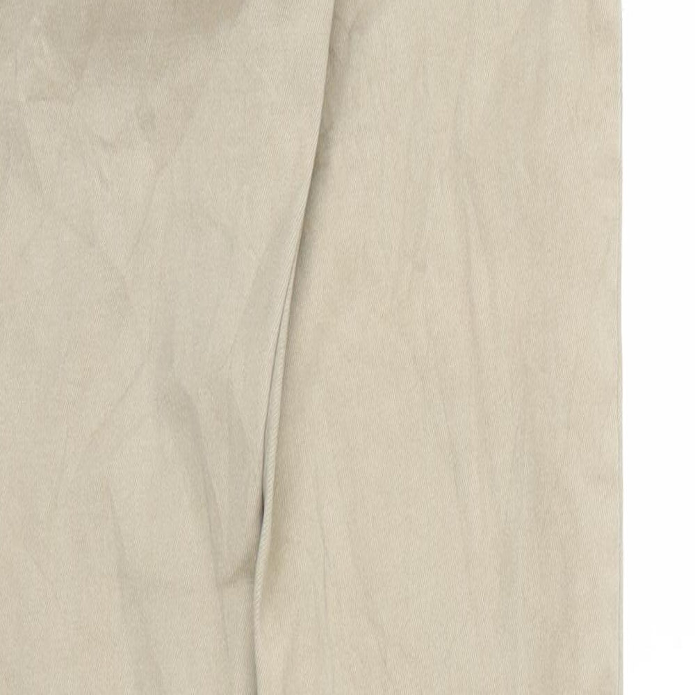H&M Womens Beige  Denim Straight Jeans Size S L30 in