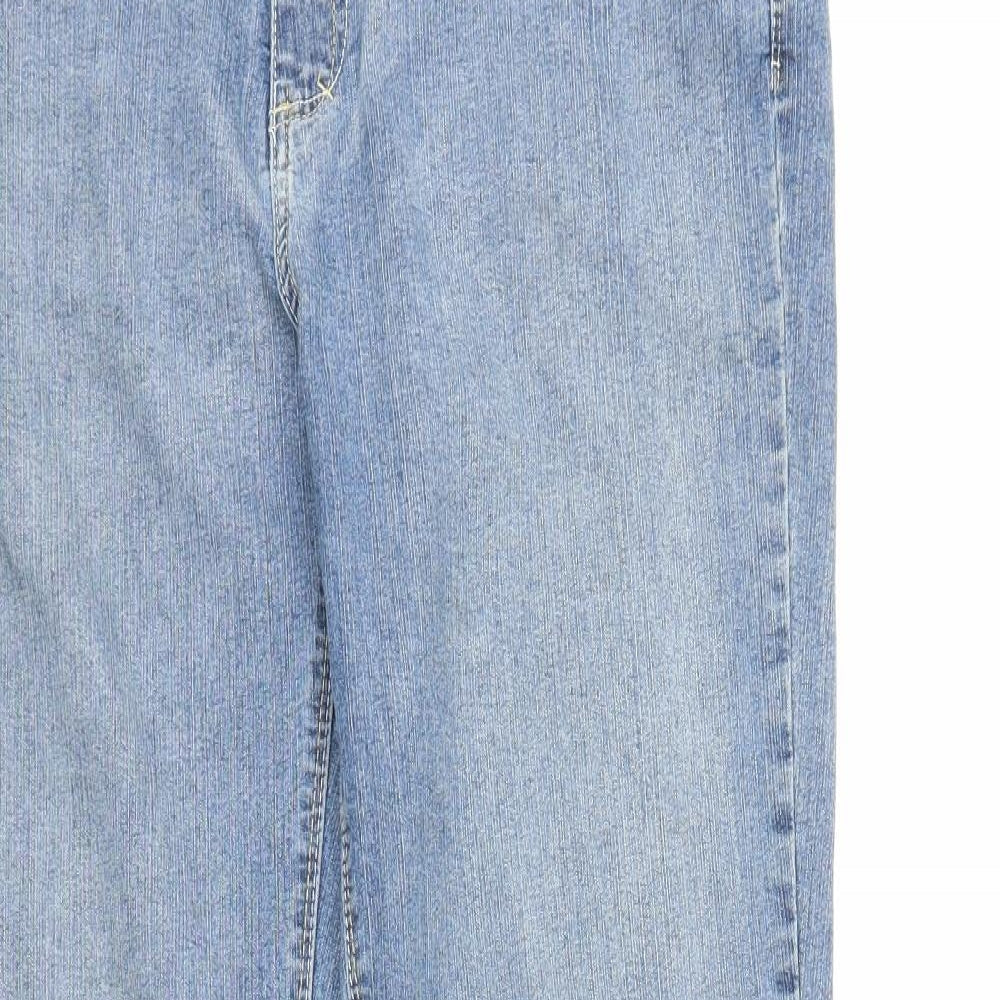Hula Womens Blue  Denim Flared Jeans Size 16 L30 in