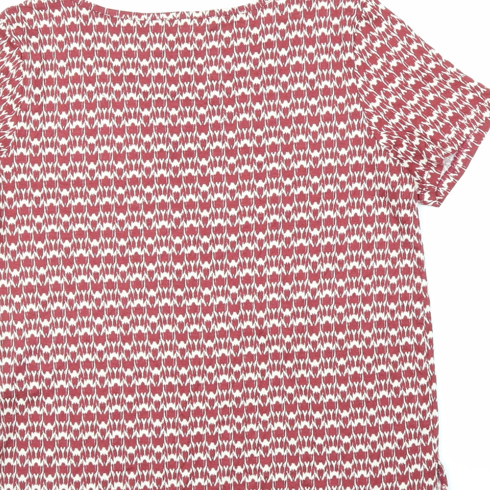 Principles Womens Red   Basic T-Shirt Size 14