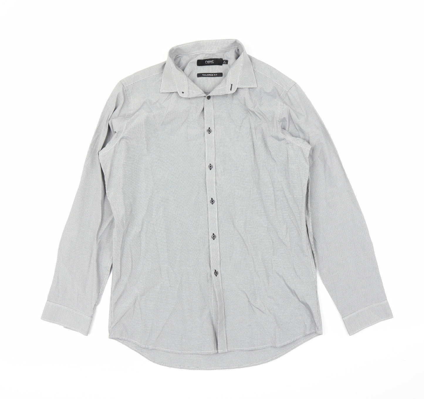 NEXT Mens Grey    Button-Up Size 16