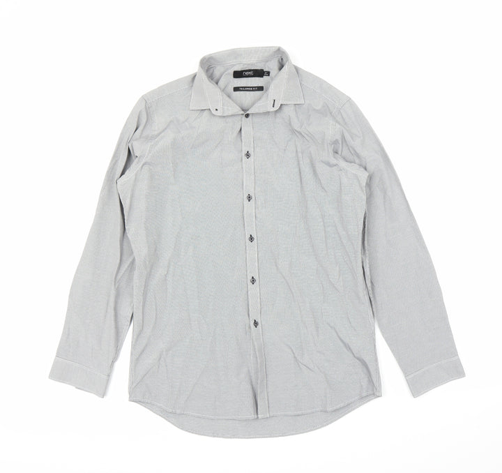 NEXT Mens Grey    Button-Up Size 16