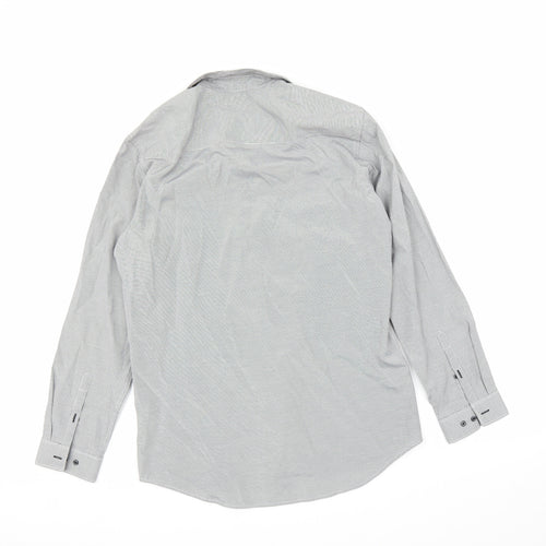 NEXT Mens Grey    Button-Up Size 16