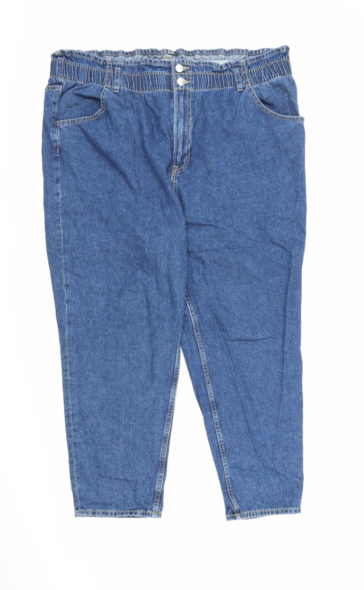 H&M Womens Blue  Denim Mom Jeans Size 2XL L23 in