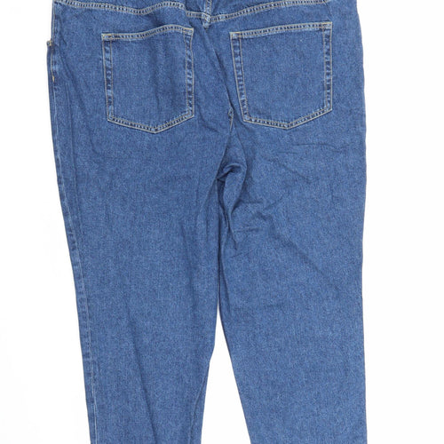H&M Womens Blue  Denim Mom Jeans Size 2XL L23 in