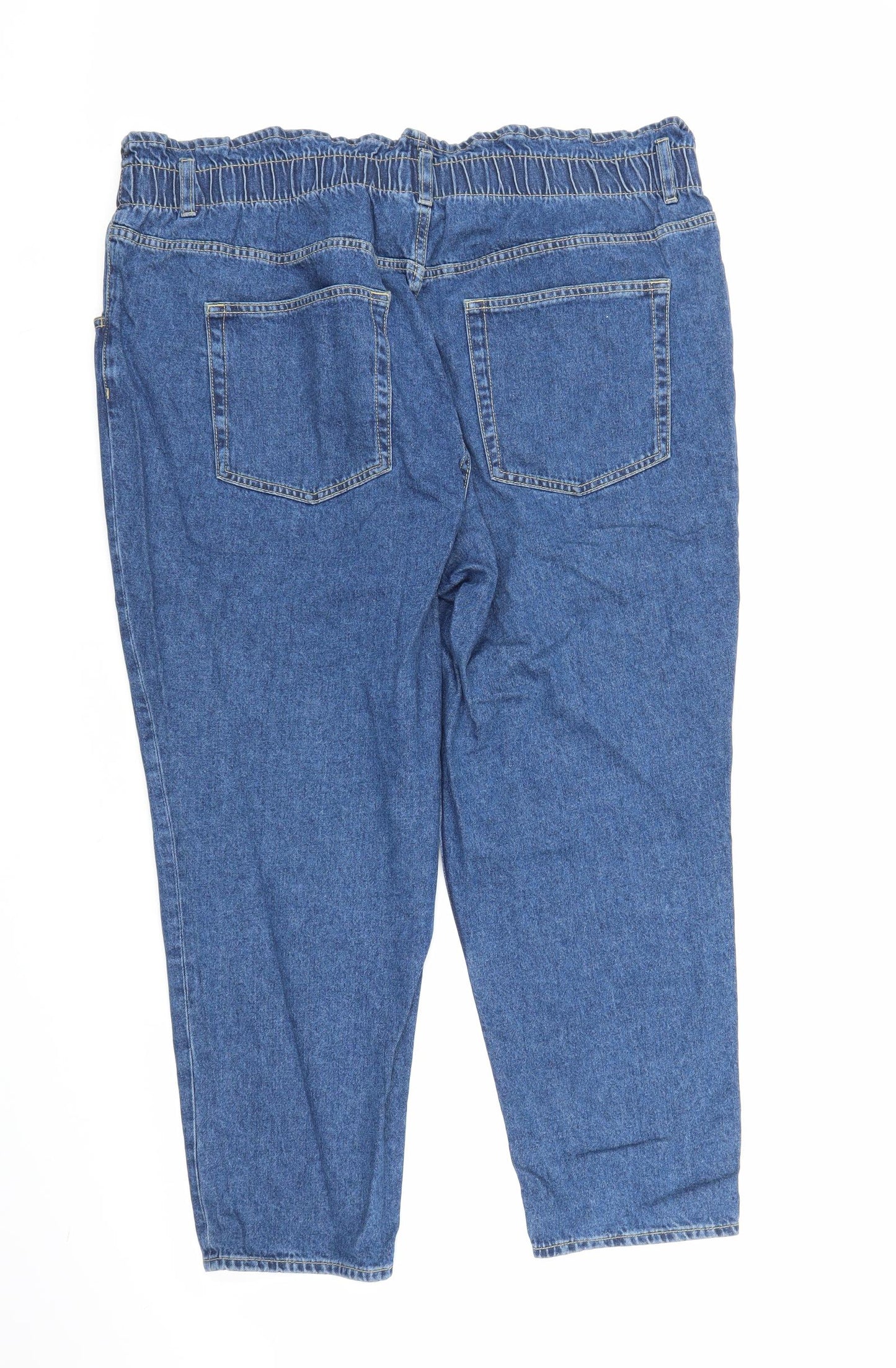 H&M Womens Blue  Denim Mom Jeans Size 2XL L23 in