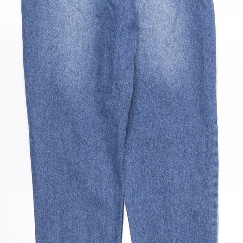 Boohoo Womens Blue   Straight Jeans Size 8 L29 in