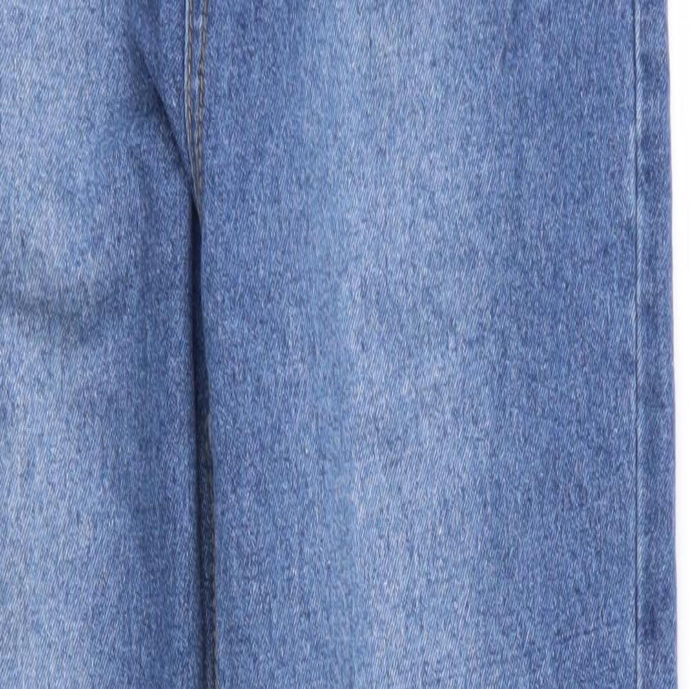 Boohoo Womens Blue   Straight Jeans Size 8 L29 in