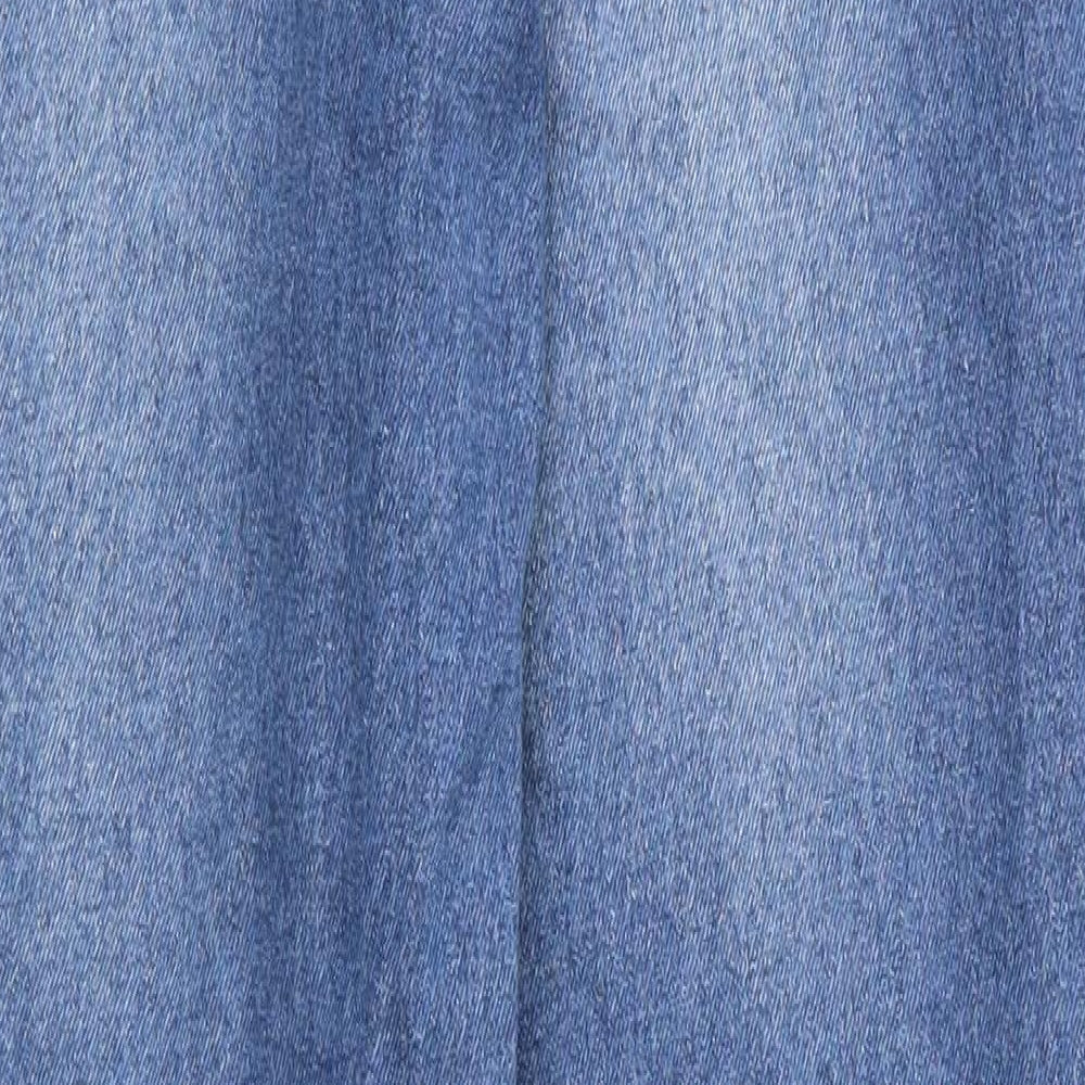Boohoo Womens Blue   Straight Jeans Size 8 L29 in