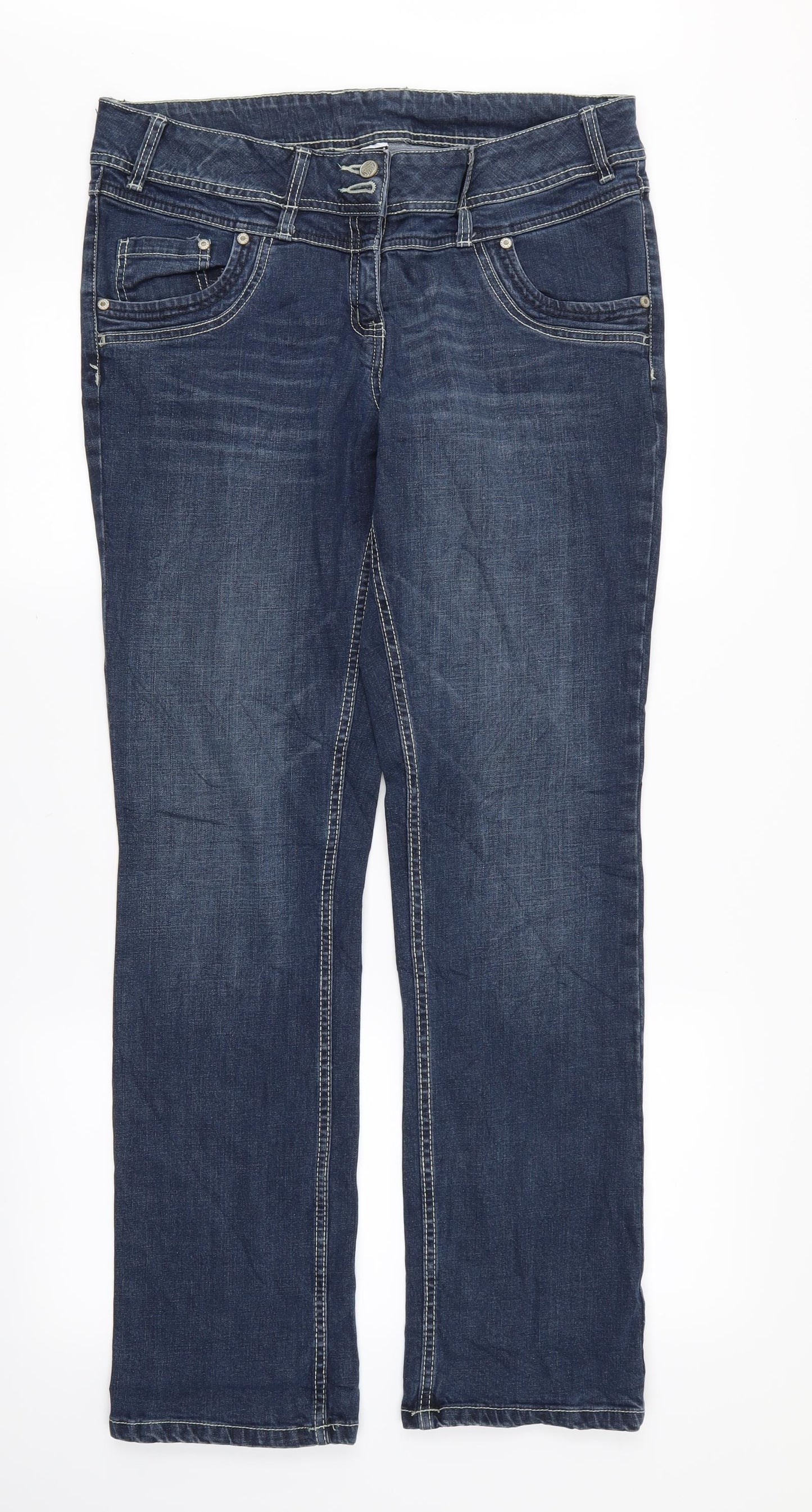 Cecillia Classic Womens Blue   Straight Jeans Size 14 L32 in