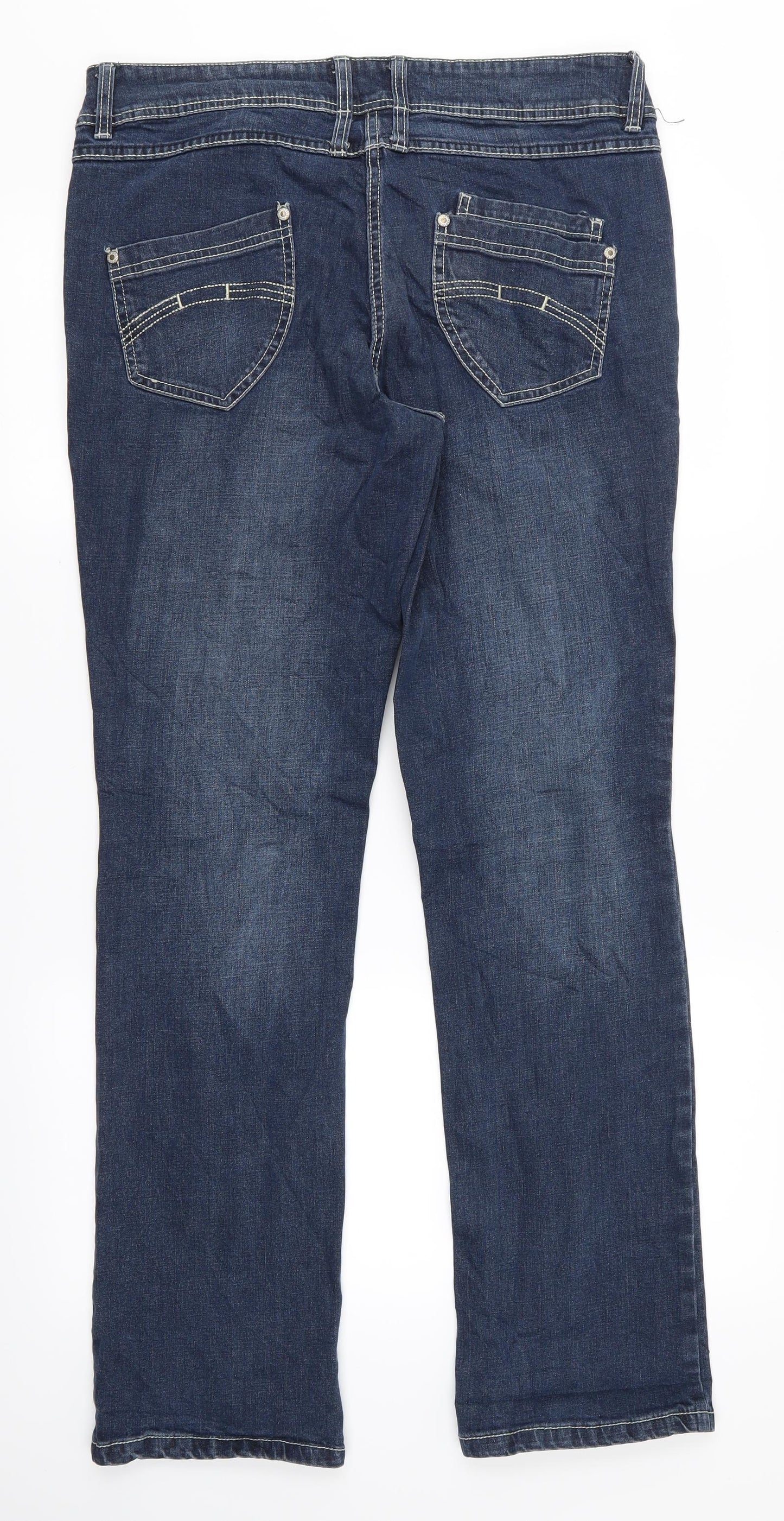 Cecillia Classic Womens Blue   Straight Jeans Size 14 L32 in