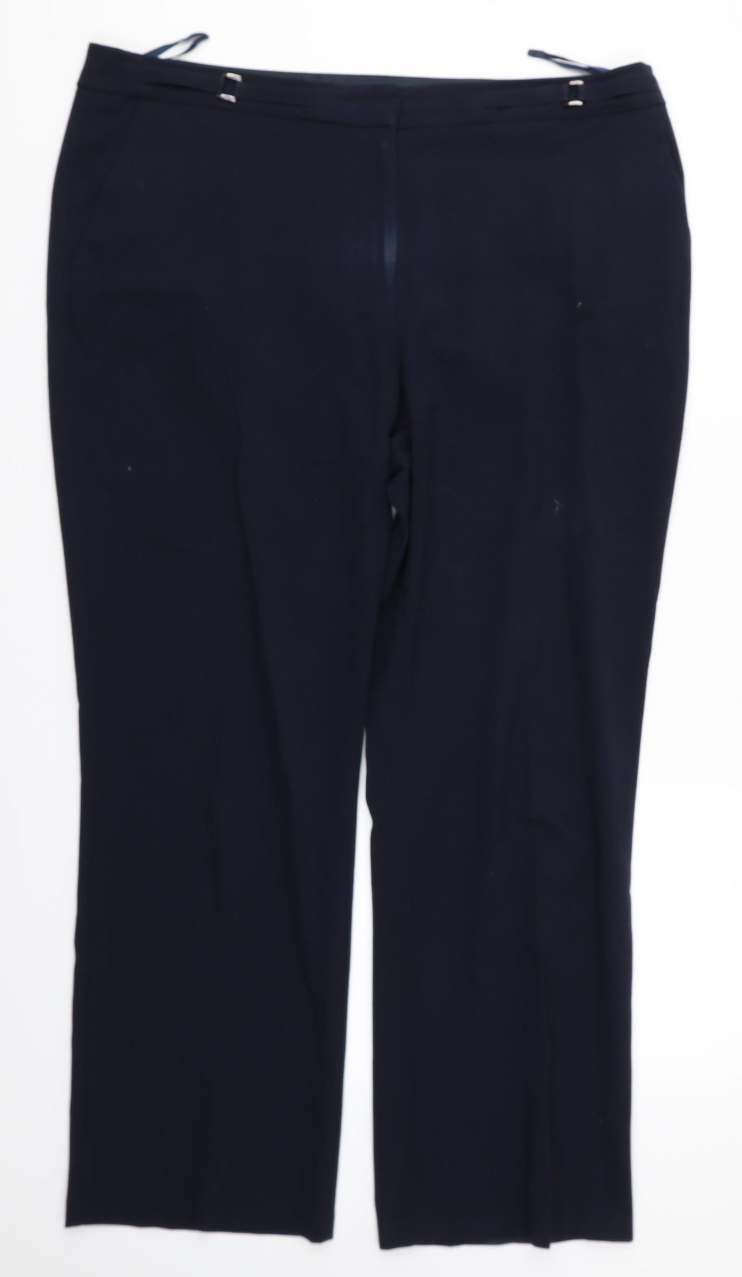 M&Co Womens Black   Trousers  Size 18 L28 in