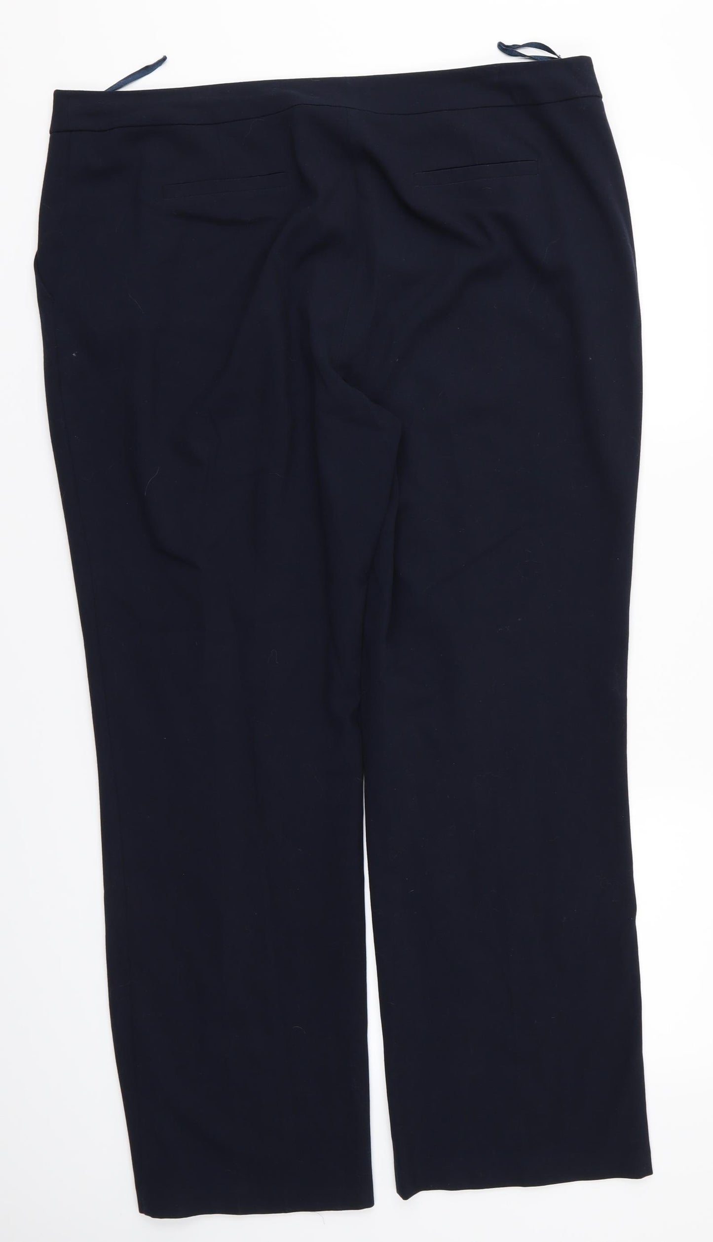 M&Co Womens Black   Trousers  Size 18 L28 in