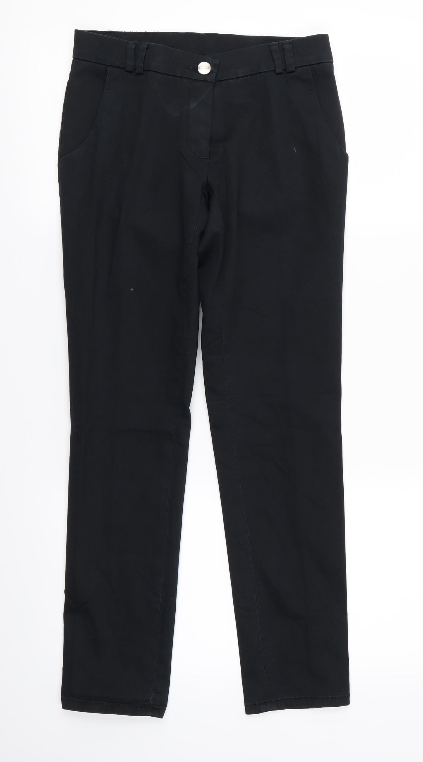 Preworn Womens Black   Trousers  Size 24 in L27 in