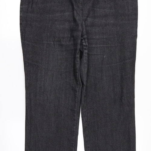 Walbusch Womens Black   Trousers  Size 30 in L25 in - Stretch waistband