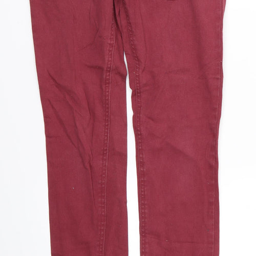ESMARA Womens Red   Skinny Jeans Size 10 L30 in
