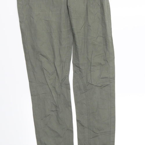 H&M Womens Green   Trousers  Size 8 L30 in