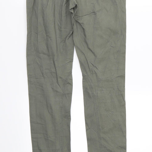 H&M Womens Green   Trousers  Size 8 L30 in