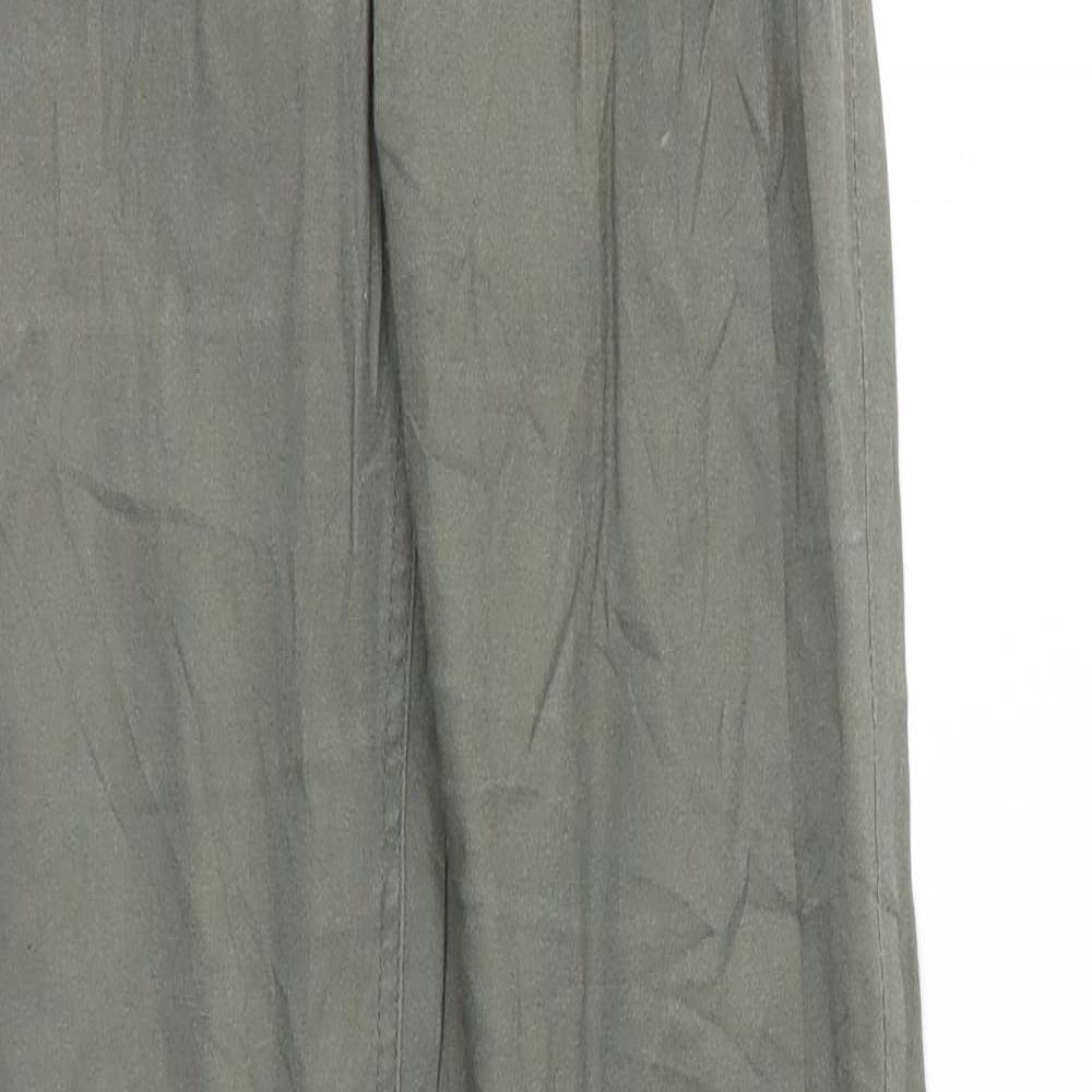 H&M Womens Green   Trousers  Size 8 L30 in