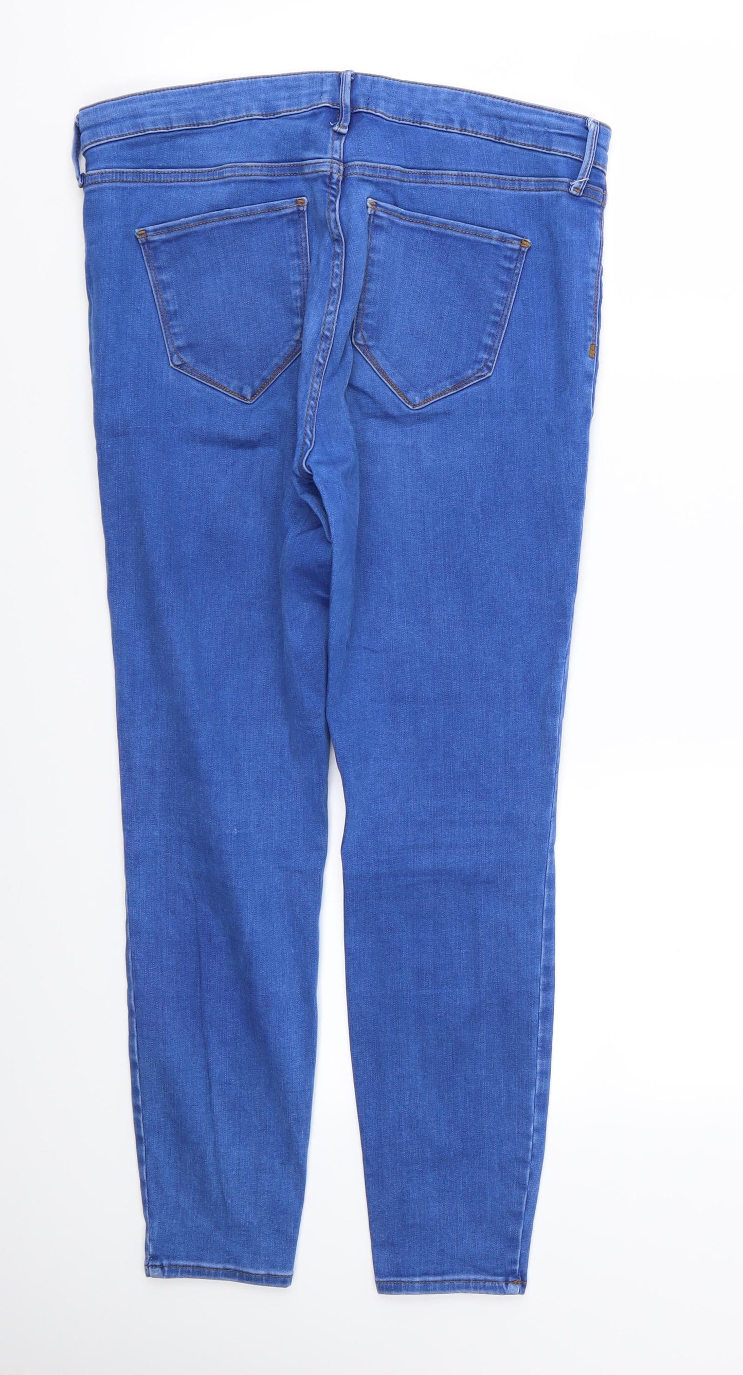 River Island Womens Blue   Skinny Jeans Size 14 L25 in