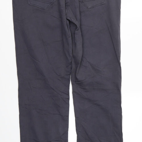 Blue Motion Womens Grey   Straight Jeans Size 12 L31 in