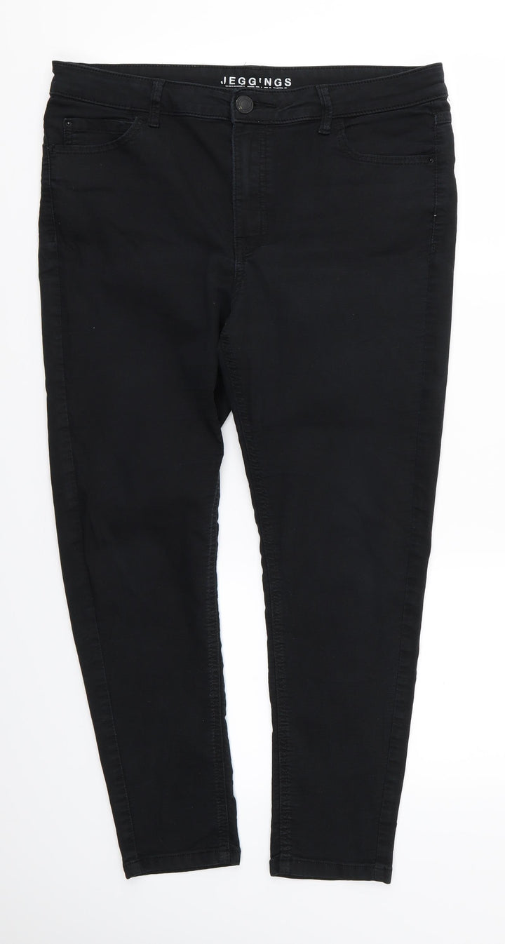 Preworn Womens Black Jegging Leggings Size 34 in L27 in