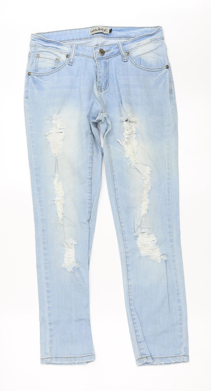 Wakee Womens Blue Denim Skinny Jeans Size 8 L26.5 in