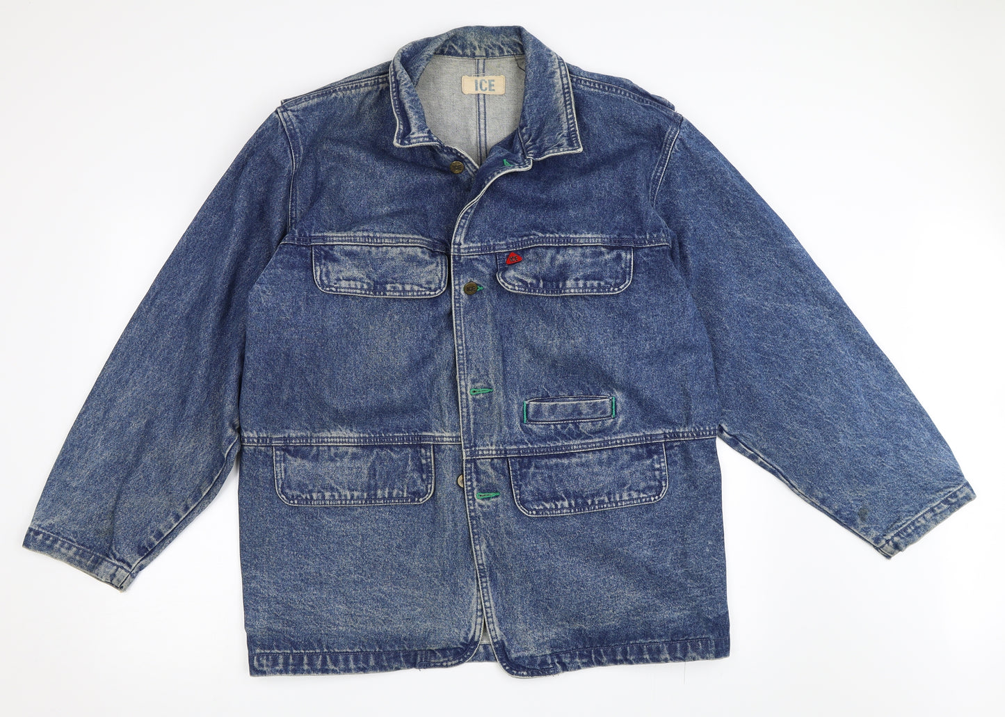 Ice Mens Blue  Denim Jacket  Size M