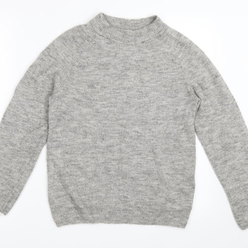 H&M Girls Grey   Pullover Jumper Size 9-10 Years