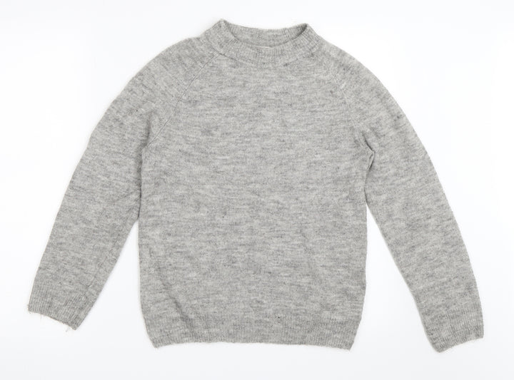 H&M Girls Grey   Pullover Jumper Size 9-10 Years