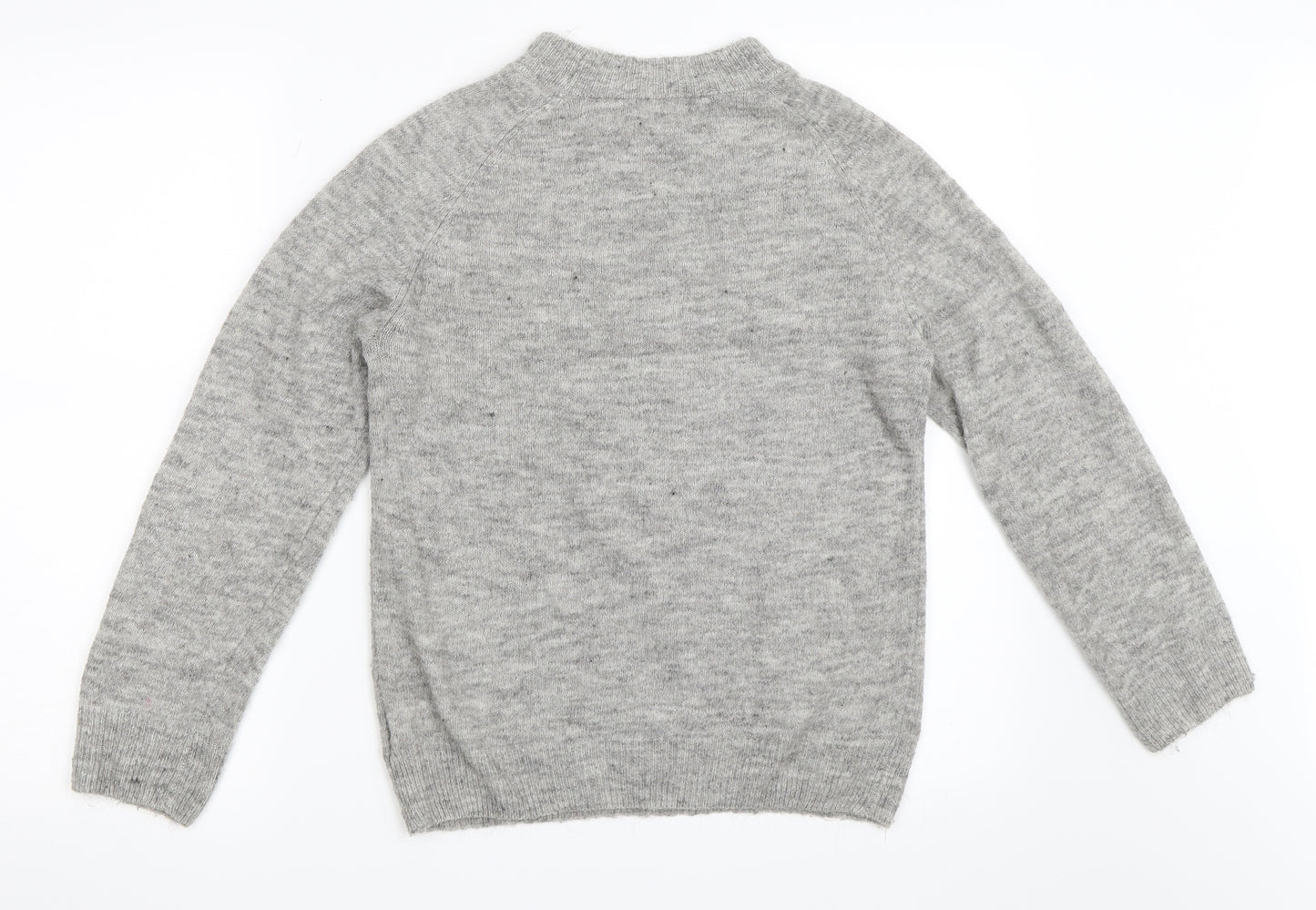 H&M Girls Grey   Pullover Jumper Size 9-10 Years