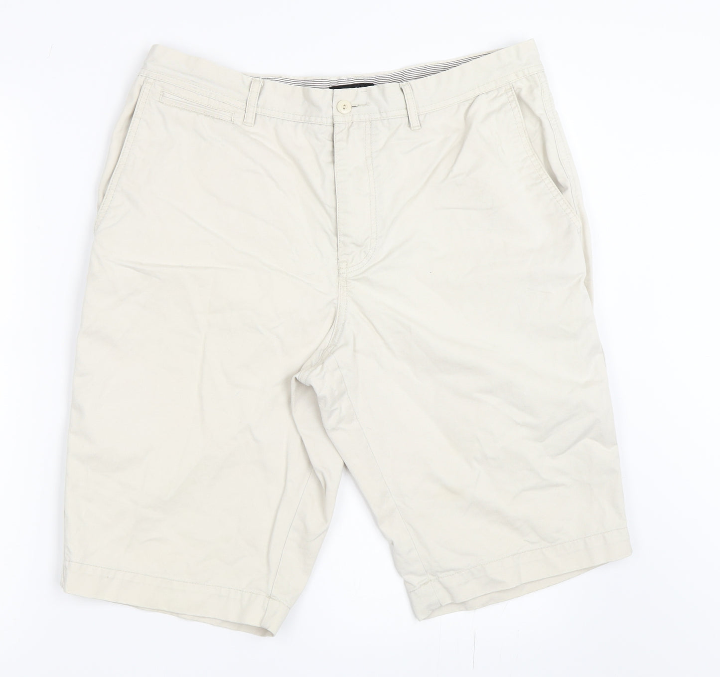 Lyle & Scott Mens Beige   Chino Shorts Size 36 in