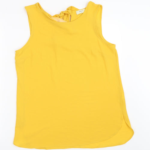 Papaya Womens Yellow   Basic Blouse Size 14