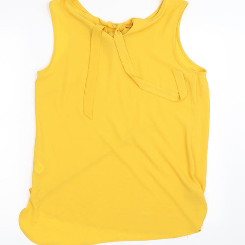 Papaya Womens Yellow   Basic Blouse Size 14