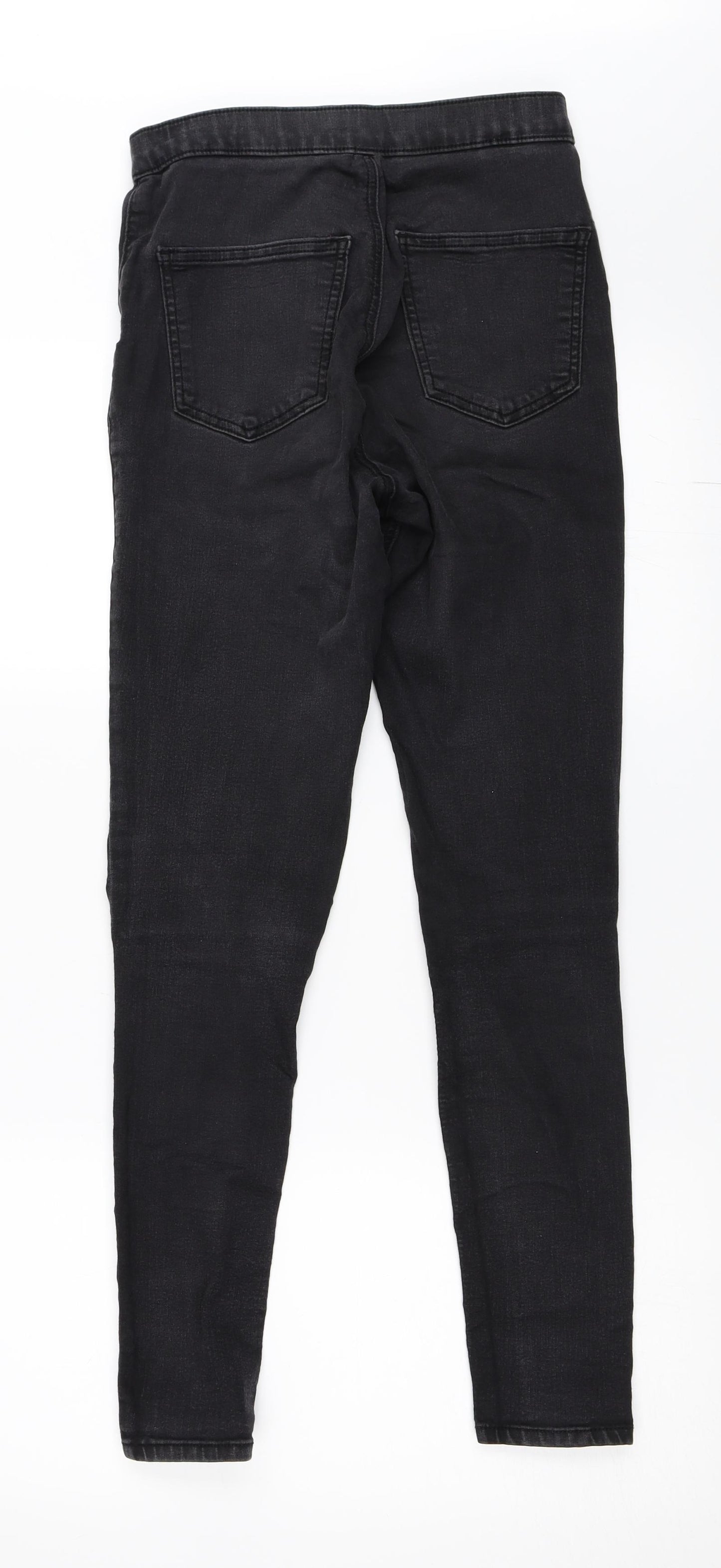Topshop Womens Black  Denim Skinny Jeans Size 30 in L32 in - Joni jeans