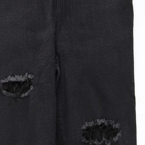Topshop Womens Black  Denim Skinny Jeans Size 30 in L32 in - Joni jeans